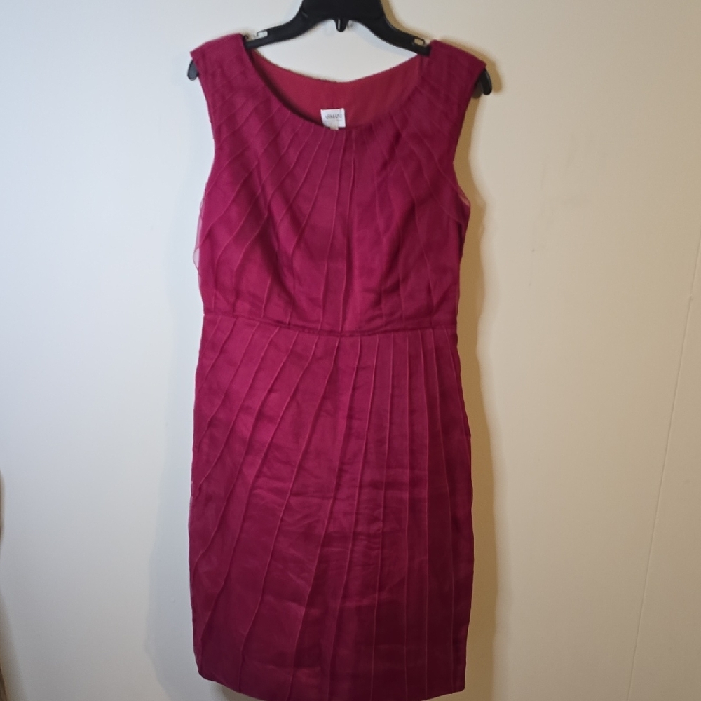 Armani Collezioni Fuchsia Midi Dress
